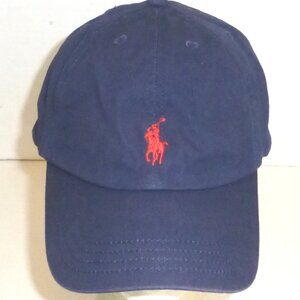 Polo Ralph Lauren Kids 8-20 Strapback Adjustable Hat Navy HAS STAINS PLEASE READ